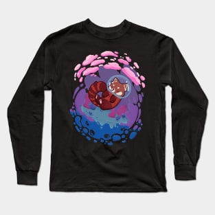 Red Panda Astronaut Kawaii Space Fantasy Planet Long Sleeve T-Shirt